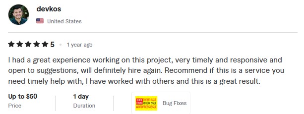 WordPress theme customization - fiverr