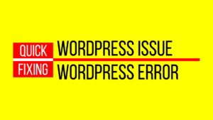 Fixing WordPress Issue or Error within 24 hours