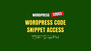 wordpress code snippet