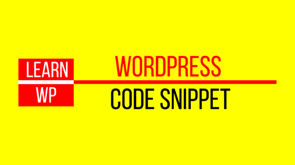 WordPress Code Snippet Access