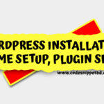 WordPress Installation, Theme Setup, Plugin Setup