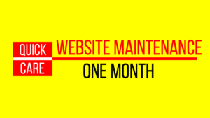 Website Maintenance 1 month