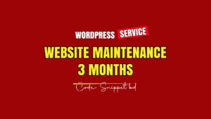 Website Maintenance Service for 3 months