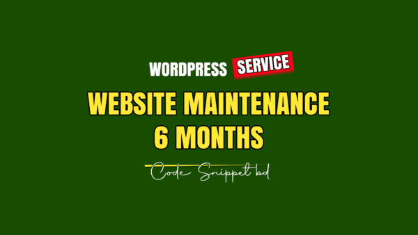 Website Maintenance 6 months