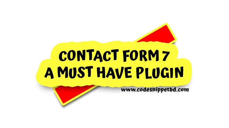 Contact Form 7 WordPress plugin dashboard and form builder