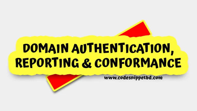 DMARC email authentication policy and reporting process