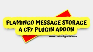 Screenshot of Flamingo plugin storing Contact Form 7 submissions in WordPress dashboard